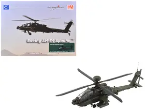 Hobby Master HH1220 - Boeing AH-64E Apache Echo Attack Helicopter "ZM714 Middle Wallop" (2022) British Army "Air Power Series" 1/72 Diecast Model by Hobby Master