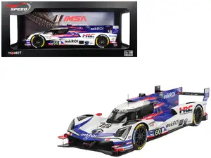 Top Speed TS0677 - Acura ARX-06 GTP #60 Tom Blomqvist - Colin Braun - Scott Dixon - Felix Rosenqvist "Acura Meyer Shank Racing with Curb-Agajanian" 2nd Place IMSA "24 Hours of Daytona" (2025) 1/18 Model Car by Top Speed