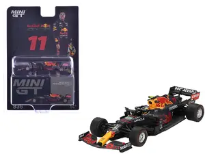 Mini Gt MGT00836 - Red Bull RB16B #11 Sergio Perez Winner Formula One F1 "Azerbaijan GP" (2021) Limited Edition 1/64 Diecast Model Car by Mini GT