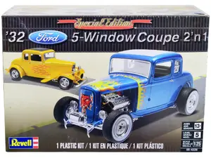 Revell 85-4228 - Level 5 Model Kit 1932 Ford 5-Window Coupe 2-in-1 Kit 1/25 Scale Model by Revell