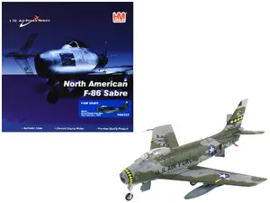 Hobby Master HA4333 - North American F-86F Sabre Fighter Aircraft "25333 461st Fighter Day Squadron West Germany" (1955) United States Air Forces in Europe "Air Power Series" 1/72 Diecast Model by Hobby Master