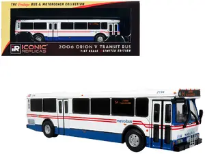 Iconic Replicas 87-0516 - 2006 Orion V Transit Bus WMATA Washington "54 L'Enfant Plaza Station" Limited Edition "The Vintage Bus and Motorcoach Collection" 1/87 (HO) Diecast Model by Iconic Replicas