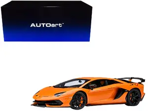 Autoart 79218 - Lamborghini Aventador SVJ Arancio Atlas Pearl Orange 1/18 Model Car by Autoart