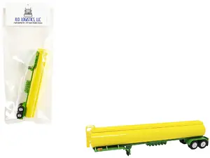 Ho Logistics Replicas HL-305 - Tanker Trailer Yellow and Green 1/87 (HO) Scale Plastic Model by HO Logistics