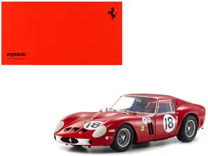 Kyosho KS08438F - Ferrari 250 GTO #18 Pedro Rodriguez Winner "Daytona 3 Hours" (1963) 1/18 Diecast Model Car by Kyosho