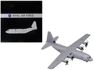 Geminijets G2RAF713 - Lockheed C-130J Super Hercules Transport Aircraft "British Royal Air Force" Gray "Gemini 200" Series 1/200 Diecast Model Airplane by GeminiJets