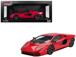 Top Speed TS0554 - Lamborghini Countach LPI 800-4 Rosso Mars Red 1/18 Model Car by Top Speed