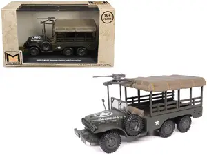 Militaria Die Cast 24218-40 - Dodge WC63 Weapons Carrier with Canvas Top Olive Drab "United States Army" 1/43 Diecast Model by Militaria Die Cast