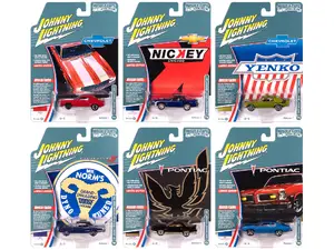 Johnny Lightning JLMC034B - "Muscle Cars USA" 2025 Release 1 Set B of 6 pieces 1/64 Diecast Model Cars by Johnny Lightning