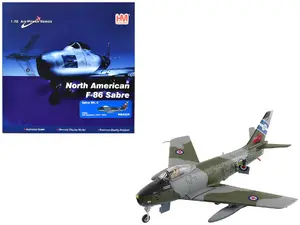 Hobby Master HA4326 - Canadair Sabre Mk.6 Fighter Aircraft "23622 430 Squadron" (1950s) Royal Canadian Air Force "Air Power Series" 1/72 Diecast Model by Hobby Master