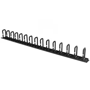 Startech STC CMVER20UD - .com Vertical Cable Organizer with D-Ring Hooks - 0U - 3 ft. - Cable Organizer - Black - 20U Rack Height x 2" Length - Steel - 1 Each