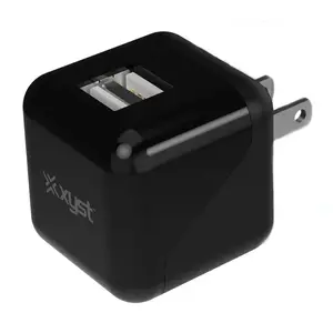 Xyst(tm) XYS-242WCBK - 2.4AMP DUAL USB CHRGR BLK