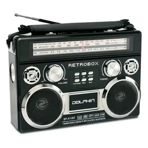 Dolphin Audio SP-411BT - BLK - RETROBOX PRTBL BT SPKR