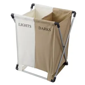 Eurohome EW229 - DBL LAUNDRY BIN LTS/DRKS