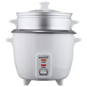 Brentwood TS-380S - RICE COOKER W/STMR WHT