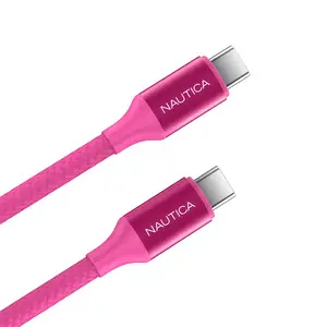 Nautica(r) UCCCB17-09-04 - 3PK 4FT TURN USBC CBL PNK