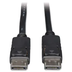 Eaton Tripplite P580-015 - Eaton Tripp Lite Series DisplayPort Cable with Latching Connectors, 4K 60 Hz (M/M), Black, 15 ft. (4.57 m) | SKU TL-P580015