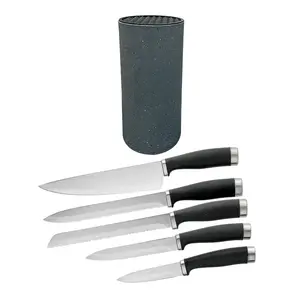 Eurohome KG101 - 6PC SS KNIFE SET W/HOLDR
