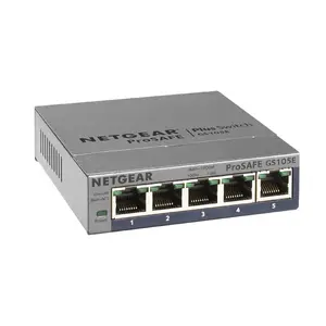 Netgear GS105E-200NAS - 5PT GIGE SMART MANAGED PLUS SW