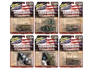 Johnny Lightning JLML014A - "Military" Set A of 6 pieces 2026 Release 1 Limited Edition 1/64 Diecast Model Cars by Johnny Lightning