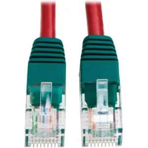 Eaton Tripplite N010-010-RD - Tripp Lite Cat5e Cat5 Molded Crossover Patch Cable RJ45 M/M Red 10ft. 10ft