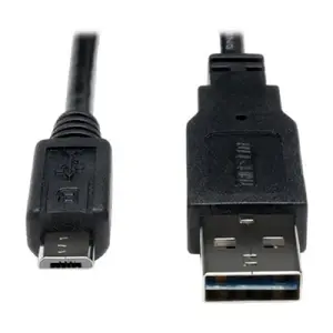 Eaton Tripp Lite Series Connectivit UR050-001-24G - Tripp Lite USB 2.0 Reversible Charging Sync Cable 24AWG A to Micro B 1ft