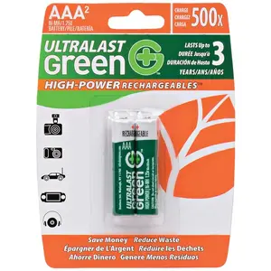 Ultralast ULGHP2AAA - 2PK NIMH CARDED AAA BATT