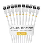 STARTECH 6ASTP34WHS6IN10PK