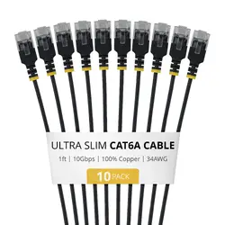 STARTECH-6AUTP34BKS1FT10PK